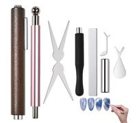 Outil Aimant à Ongles | Kit de manucure effet french,Set d'Outils Magnétiques,Pour Usage Domestique, dans les Salons, en Studio d'Art, pour la Création Artistique, Femmes, Filles et Débutantes