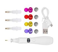 Outil Applicateur de Strass - Outil à Pointes pour Ongles,Pinceau Électrique 3 Modes d'Aspiration Réglables avec De Rechange pour Broderie Bijoux Maquillage