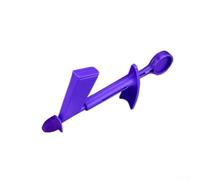 Outil applicateur en plastique pour décoration de gâteaux comestibles Pearl avec 4 embouts en silicone (6 mm/5 mm/4 mm/3 mm), passe au lave-vaisselle, 18,5 cm