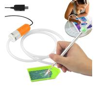 Outil artistique Abbey-Automatic Strassstein-Dot-Dot-Dot-Pen | Stylo d'aspirateur électrique pour application précise en strie, outil d'artisanat créatif pour adultes, bijoux