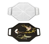 Outil artistique ovale ou octogonal avec poignée ergonomique et matériaux en silicone Moule octogonal