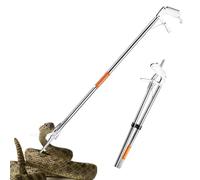 Outil attrape-serpent - Outil portable en acier inoxydable | 1 kit de capture de reptiles, outil de manipulation de serpents, crochet extensible pliable pour randonnée, camping, pêche
