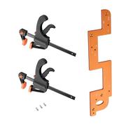 Outil auxiliaire de rainurage d'arcs en aluminium, guide de rainurage du bois, moule d'arcs pour le travail du bois, modèles de rayon d'angle rond, gabarits de poignée d'armoire