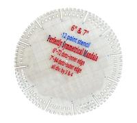 Outil auxiliaire professionnel circulaire avec guide d'alignement en acrylique transparent pour couture, dessin, modèle acrylique