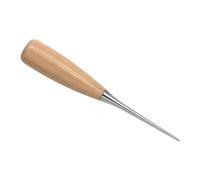 Outil avec poignée en bois Outil de travail du cuir Outil de travail du cuir Aiguille à coudre 10,2 cm Pour l'artisanat du cuir et le marquage de tissu