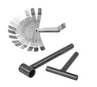 Outil Calage Volant d’inertie Clé de réglage de vis de soupape de réparation de Moteur de Moto, Outils de réglage du Jeu des soupapes + jauge d'épaisseur 0,005 à 0,020 Pouce Arrache Volant(1Set)