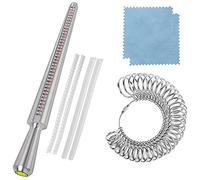 Outil Calibreur Sizer en Métal de 41 à 76 Mesure, YTTX Mesurer Taille de Doigts Bagues Tailles Ring Sizer des Anneaux avec 3 Echelles de Mesure (EU, UK, US)