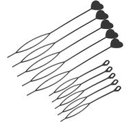 Outil Capillaire Cœur 40 Pièces en Plastique pour Tresses | Noir, Format Compact pour Coiffures DIY et Soirées, Maintien Net des Mèches, Accessoire Pratique