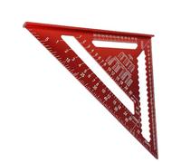 outil carré de charpentier - règle triangulaire en aluminium, guide de mesure des chevrons, instrument de marquage précis | Équipement de construction adapté aux débutants pour comptoirs, lambris, meu