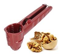 Outil Casse-Noisette, Casse-Noix Multifonction en Aluminium, économie de Travail, Ouvre-Noix de Pécan en Forme de Tasse pour Noix Châtaignes Noisettes Graines de Melon, Rouge