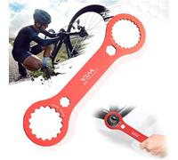 Outil Center Lock, Clé Pour Boîtier De Pédalier, Clé Pédalier et Disque De Frein VTT, Aluminium, BB Removal Tool pour DUB/TL-FC32 25 24 pour réparation de vélo, Rouge