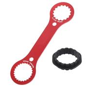Outil Centerlock, Clé à vis BB Outil de démontage de Pédalier 4 en 1 Clé de Pédalier VTT Repair, BB Tool Multifonctionnel Centerlock Clé à Molette Fourche Avant de Vélo pour Réparation de Vélo