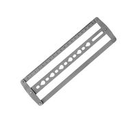 Outil central de ceinture en acier pour un alignement précis des trous de cuir de 18 à 48 mm dans les projets d'artisanat et de positionnement professionnel du cuir