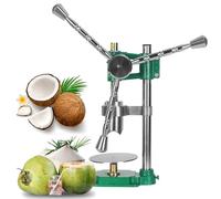 Outil Commercial d'Ouverture de Noix de Coco - Perceuse à Main Verticale en Acier Inoxydable avec Coupe-trou Réglable pour Noix de Coco Vertes et Mûres, Boutiques de Jus et Usage Domestique