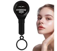Outil compact de positionnement de tatouage des sourcils, cartographe de sourcils léger avec marqueur de corde, guide précis des sourcils pour maquilleurs professionnels et blogueurs beauté