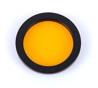 Outil compatible avec 1 oculaire en alliage d'aluminium de 2 pouces, télescope astronomique, lentille oculaire, filtre pour nébuleuse, lune, M48 x 0,75 mm (couleur : jaune)(Orange)