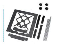 Outil compatible avec Clone Original Compatible avec les pièces de l'imprimante 3D Prusa i3 MK3, cadre en aluminium, profil noir en aluminium et kit de tiges lisses