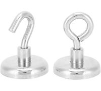 Outil compatible avec Crochet de suspension, 2 crochets magnétiques de pêche, 31 lb, aimants de levage N35, revêtement triple couche, crochets utilitaires
