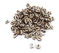 Outil compatible avec GLOGLOW Lot de 200 lettres de l'alphabet en bois mixtes de 0 à 9, compatibles avec les pendentifs, les décorations et les jouets d'apprentissage précoce pour enfants (n° 2).