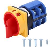 Outil compatible avec Interrupteur inverseur universel 63 A CA 240 V 440 V Interrupteur inverseur universel Cadenassable Type Sélecteur à cames Interrupteurs à bouton-poussoir
