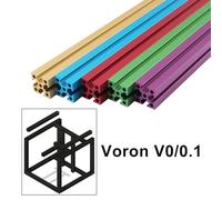 Outil compatible avec Kit de perçage et de taraudage pour profilés en aluminium extrudé multicolore Voron V0.1 1515, compatible avec Voron V0(Champagne gold)