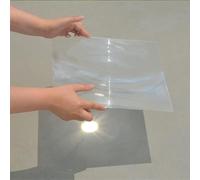 Outil compatible avec lentille de Fresnel carrée 200 x 200 mm, longueur focale 100 mm, 210 mm, 330 mm pour compatible avec la salle de classe de physique, chauffage solaire, grossissement 1 pièce