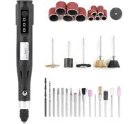 Outil compatible avec Mini perceuse électrique, meuleuse, stylo, petite polisseuse portable, 5 000 à 15 000 tr/min, mandrin universel 5 V 2 A