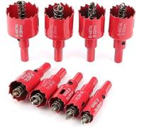 Outil compatible avec scie cloche M42, kit de scie-cloche, 16 à 38 mm M42 en acier rapide avec foret de carottage pour le travail du bois, ensembles de scies cloches