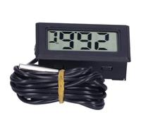Outil compatible avec Thermomètre LCD Mini écran LCD Instrument de mesure de la température de l'environnement électronique filaire (blanc)