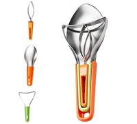 Outil coupe-mangues,Ustensiles de cuisine en acier inoxydable,Coupe-fruits Tranche-mangue et Dénoyauteur - Pour avocats, kiwi, cantaloup, salade, cuisine maison, restaurant