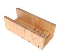 Outil Coupe-savonnette en Bois, Moule à Savonnette Robuste pour DIY | Mirontaine Moule Bois, Socle de Découpe Beige, Coupe Précise, Usage la Cuisine et Fabrication