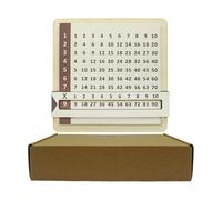 Outil d ' apprentissage de curseur de Multiplication en bois pour le développement des compétences mathématiques Table de Multiplication coulissante