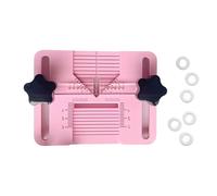 Outil d ' artisanat polyvalent en argile polymère avec zone de perçage multifonctionnelle et construction en résine robuste, gabarit de positionnement de boucle d ' oreille réglable