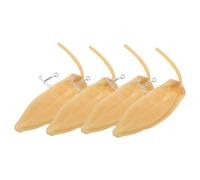 Outil D’Échantillonnage de Gaz en Latex 4 Pièces, 36x9x1cm | Clip, Beige, Usage Laboratoire et Surveillance Environnementale, Prélèvement Précis, Operation Facile