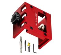 Outil d ' installation de quincaillerie de porte en bois | Gabarit de mortaisage de loquet en alliage d ' aluminium, forme carrée de 3.15 pouces, Guide de positionnement