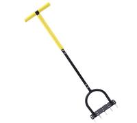Outil d'Aération pour Pelouse | Outil D'aération Pour Gazon Et Jardin,Manche en T Ergonomique Scarificateur Jardin à Plateau Large pour Aménagement Paysager et Agriculture
