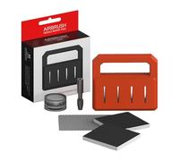 Outil d'Affûtage d'Aiguille d'Aérographe, Kit de Restauration pour Pistolet à Peinture, Outil Maintenance Aérographe pour Réparation Auto Coiffure Modelisme Peinture Industrielle Dessin Ongles