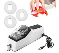 Outil D'affûtage De Couteaux Électrique - Aiguiseur Automatique Multifonction | Machine À Affûter Pour Couteaux Et Ciseaux | Polissage Rapide Avec Couvercle De Protection Pour Cuisine