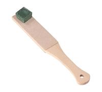 Outil d'affûtage en bois pour cuir avec pâte de meulage, planche à aiguiser double face pour polir le polissage (1 ensemble)
