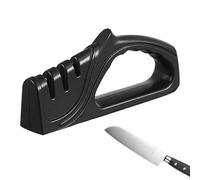 Outil d'affûteur de planches à découper à 3 étages - affûtage de lame, affiliateur à ciseaux non slip | Accessoire professionnel de raffinage de pointe, acide de poignée en caoutchouc ergono