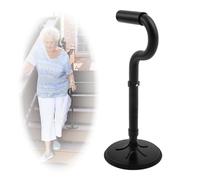 Outil d'aide à la mobilité réglable, aide debout, 5 niveaux de hauteur, appareil d'aide à la position debout en forme de C avec base de 17,8 cm pour personnes âgées, équipement de soutien pour se