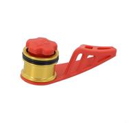 Outil d'aide aux nœuds de pêche pour ligne PE 0,3 à 3,0, noueur multifonction pour nœuds PR, construction en plastique et métal durable pour les pêcheurs et la pêche aux leurres (rouge)