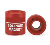 Outil d'aimant de vanne électromagnétique #TLMKC, aimant solénoïde, 18 mm, outil de dépannage pour électrovanne compatible avec la plupart des vannes industrielles, 1 pièce (jaune) (rouge)