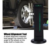 Outil d'alignement à 4 roues - DILWE - Jauge de Niveau Magnétique de Positionnement - Réglage de -5° à 5° - Noir