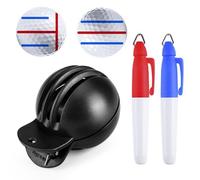 Outil d'alignement de golf, marquage de balle d'alignement | Marqueur de balle de golf résistant à la lumière et outil de marquage de ligne | Outil d'alignement d'empreintes avec 2 broches pour les