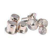 Outil d'alignement de joint de goujon KATUR, 8pcs de goujons creux de centre de percage de goujon pour l'outil d'alignement de bois pointe le centre de foret de repère 6mm/8mm/10mm/12mm (plein)