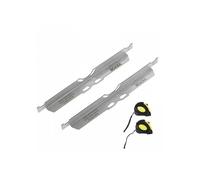 Outil d'Alignement de Roues 2PCs Système de Réglage de Parallélisme en Inox Plaques de Réglage de Carrossage Précises avec 2 Mètre