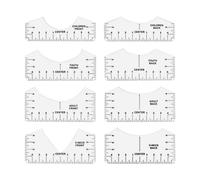 Outil d'alignement de t-shirt, outil de mesure de t-shirt - Règle de chemise presse à chaud Guide de t-shirt en PVC | Modèle de t-shirt haute définition, placement de la règle de t-shirt pour