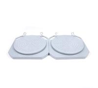 Outil d'alignement des roues, plaques tournantes, 2 pièces de roue de 345 mm, durable, pour voiture, camion, extrémité avant, plaque tournante, kits d'outils de table, blocs de transition et patins