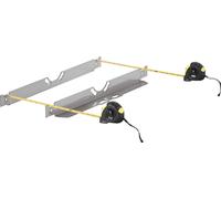 Outil d'alignement des roues SucceBuy, lot de 2 plaques d'alignement des roues en acier inoxydable pour des mesures précises, y compris 2 rubans de mesure et un tableau de conversion